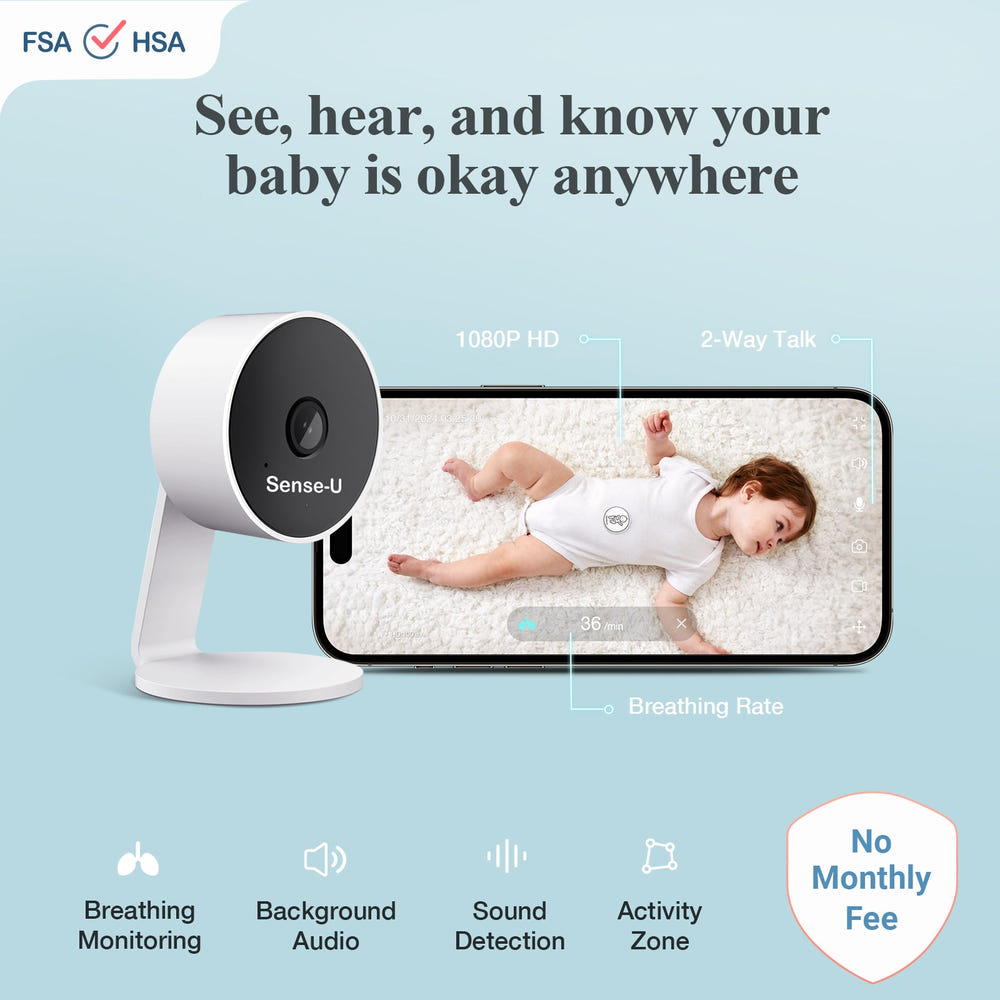 AI Indoor Cam baby monitor for secure and convenient baby monitoring at home.