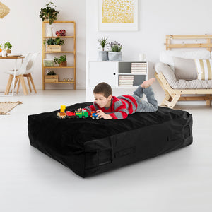 47 x 35.5 Inch Crash Pad Sensory Mat with Foam Blocks and Washable Cover
