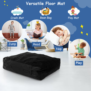 47 x 35.5 Inch Crash Pad Sensory Mat with Foam Blocks and Washable Cover