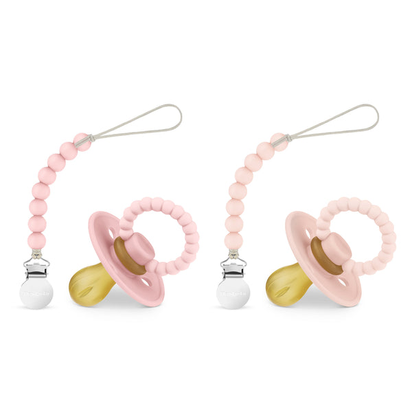 Luladream Pacifier + Clip Set in angle 13 view, perfect for soothing babies and keeping pacifiers secure.