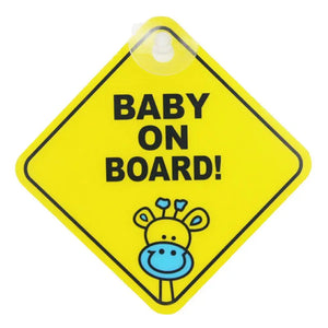 Baby On Board BABY IN CAR PVC Stickers Safety Reflective Tuning Cartoon Window Decals Automobiles Personalized Ornaments