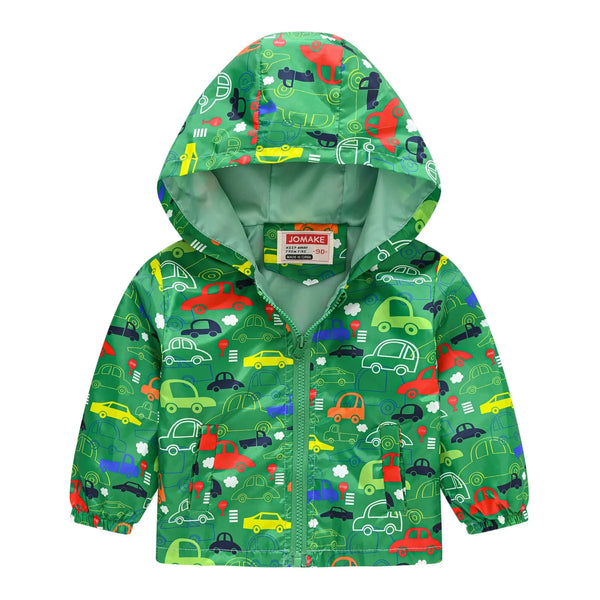 Windbreaker Jacket with Hood and Zip for Children Multivariant