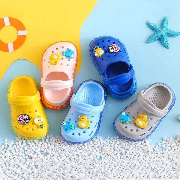 Kids Rubber Jelly Clogs – Fun & Comfy (1–6 Years)