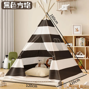 Portable 1.35M kids tent playhouse wigwam for toddlers, perfect for indoor play and ball pit fun.