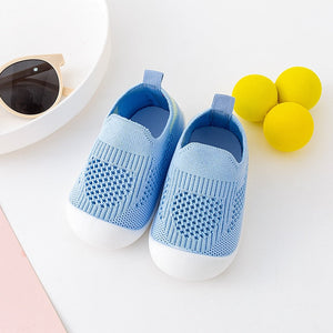 Blue baby first walkers for infants, perfect for early steps and stylish comfort in shoes and booties category.