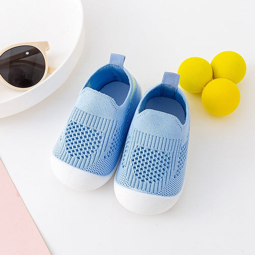 Blue baby first walkers for infants, perfect for early steps and stylish comfort in shoes and booties category.