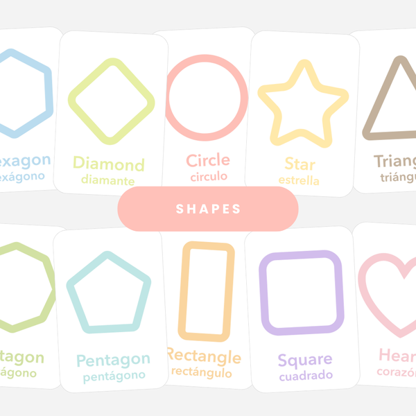 Shapes Flashcards for babies, promoting early learning and sensory play with colorful, engaging designs.