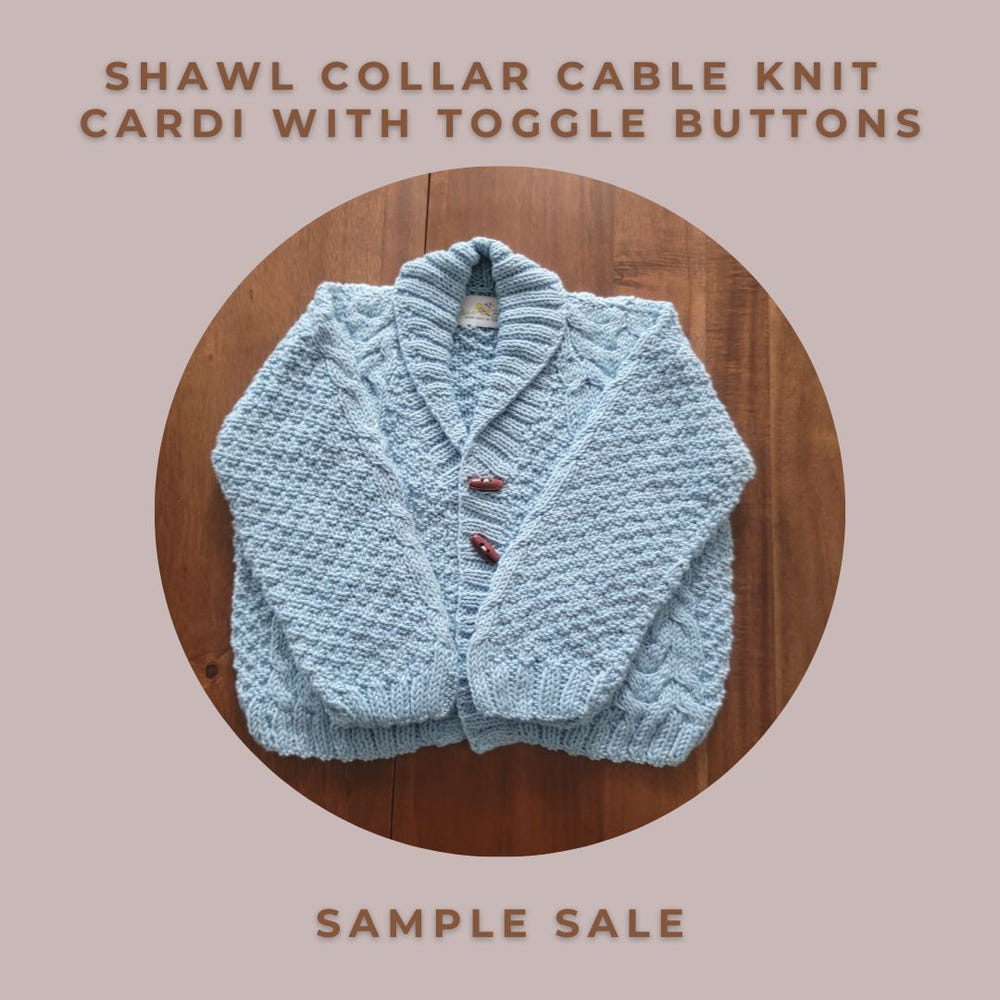 Shawl Collar Cable Knit Cardigan