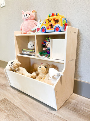 SHELBY- Toy Shelf + Storage Bin