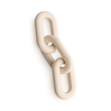 Links Teether - colorful, safe silicone teething toy for babies, designed for soothing sore gums and promoting oral development.