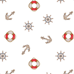 Ships Ahoy Swaddle Blanket