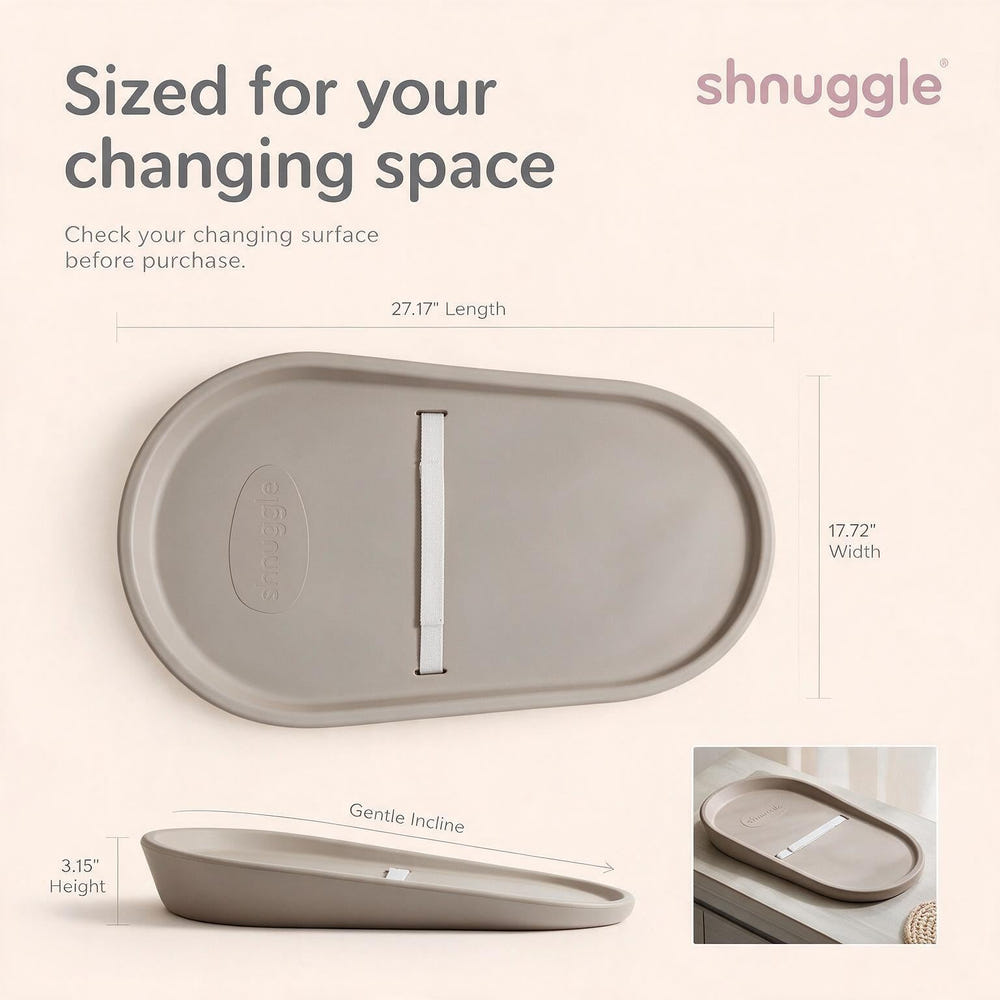 Shnuggle Squishy Diaper Changing Mat | Wipeable | Hygienic | Safe - MOOGCO Baby