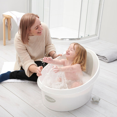 Shnuggle Toddler Bath Tub | Big Bath for bigger kids | Child bathtub seat support | Fits in shower and adult bath - MOOGCO Baby