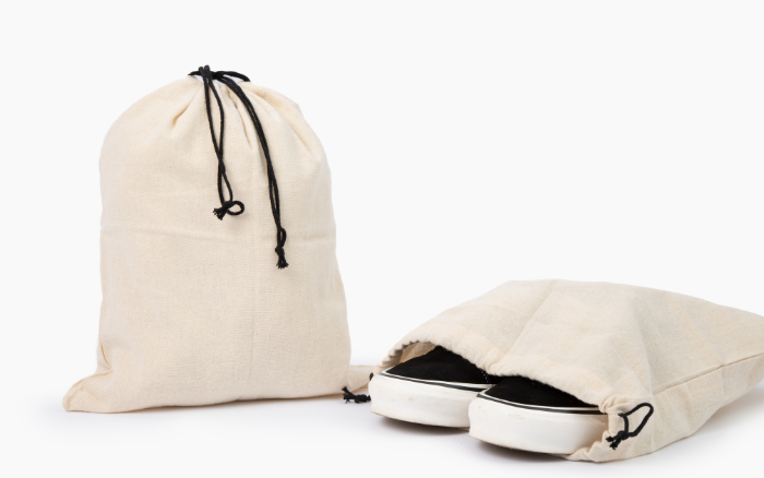 Stylish purses and shoes storage bags for organized household storage.
