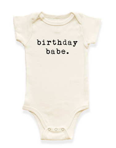 Birthday Babe Organic Baby Bodysuit