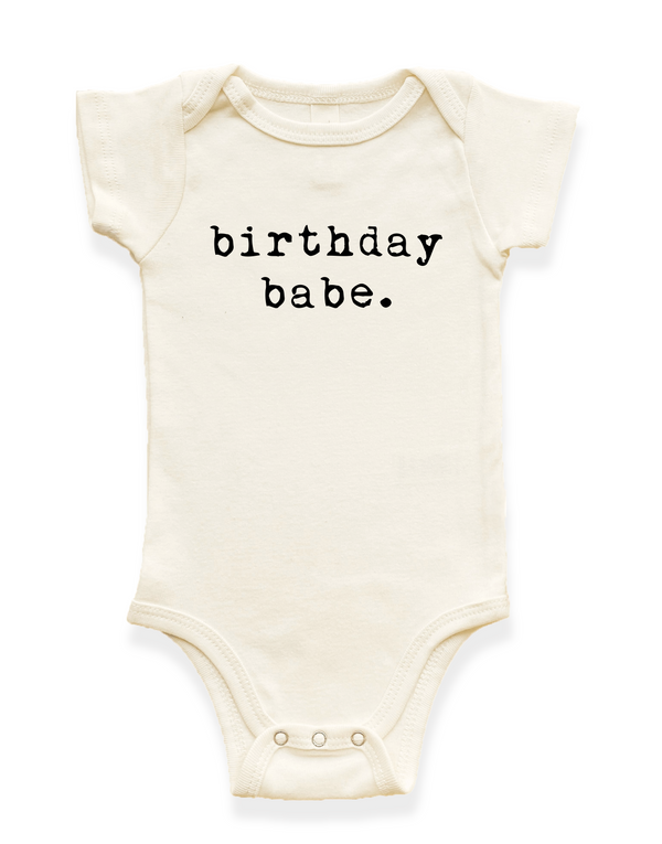 Birthday Babe Organic Baby Bodysuit