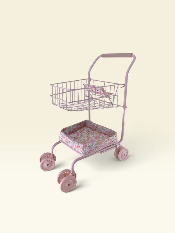 Toy Shopping Cart - Garden Blush