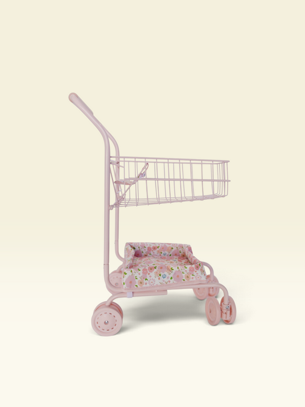 Toy Shopping Cart - Garden Blush