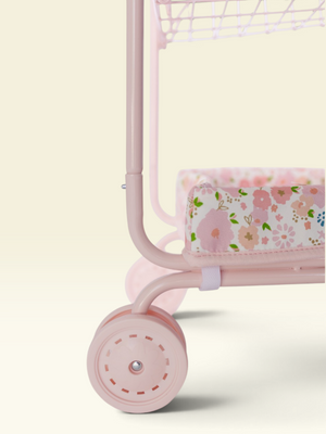 Toy Shopping Cart - Garden Blush