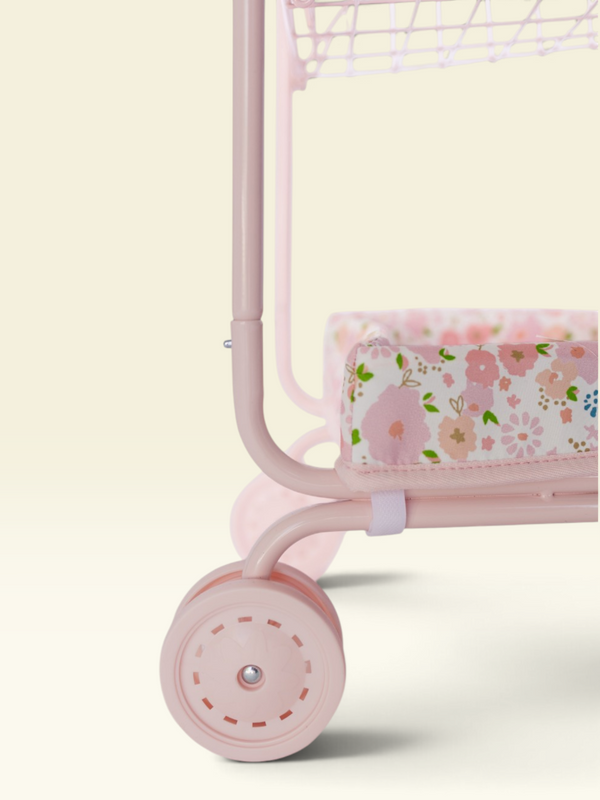 Toy Shopping Cart - Garden Blush