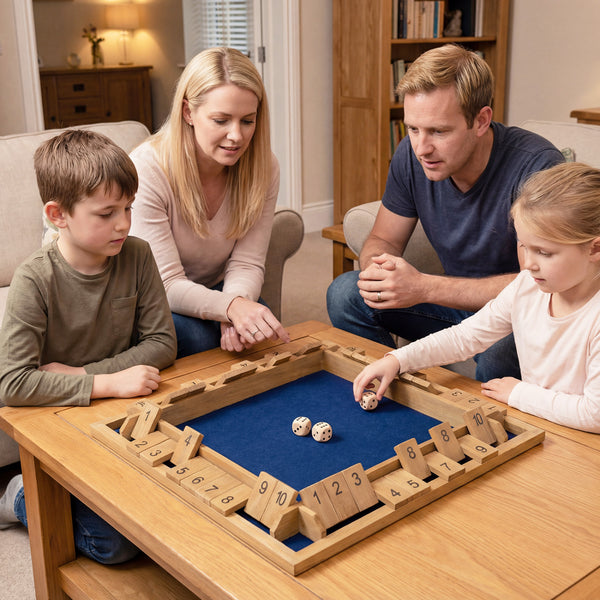 24 Inch Extra-Large Shut The Box Game for 2-4 Players - Sturdy Build