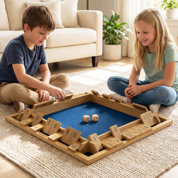 24 Inch Extra-Large Shut The Box Game for 2-4 Players - Sturdy Build