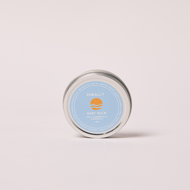 Shwally Zinc, Calendula & Chamomile Baby Booty Diaper Cream 2OZ for effective diaper rash relief.