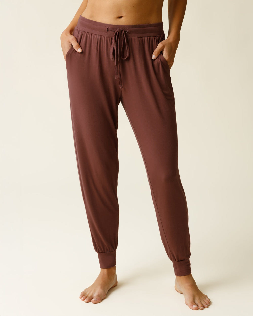 Everyday Lounge Jogger in Redwood for babies, perfect for comfort and style in bottoms and dresses.
