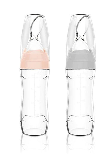 Haakaa Silicone Baby Food Dispensing Spoon with Cap for easy feeding and mess-free meals.