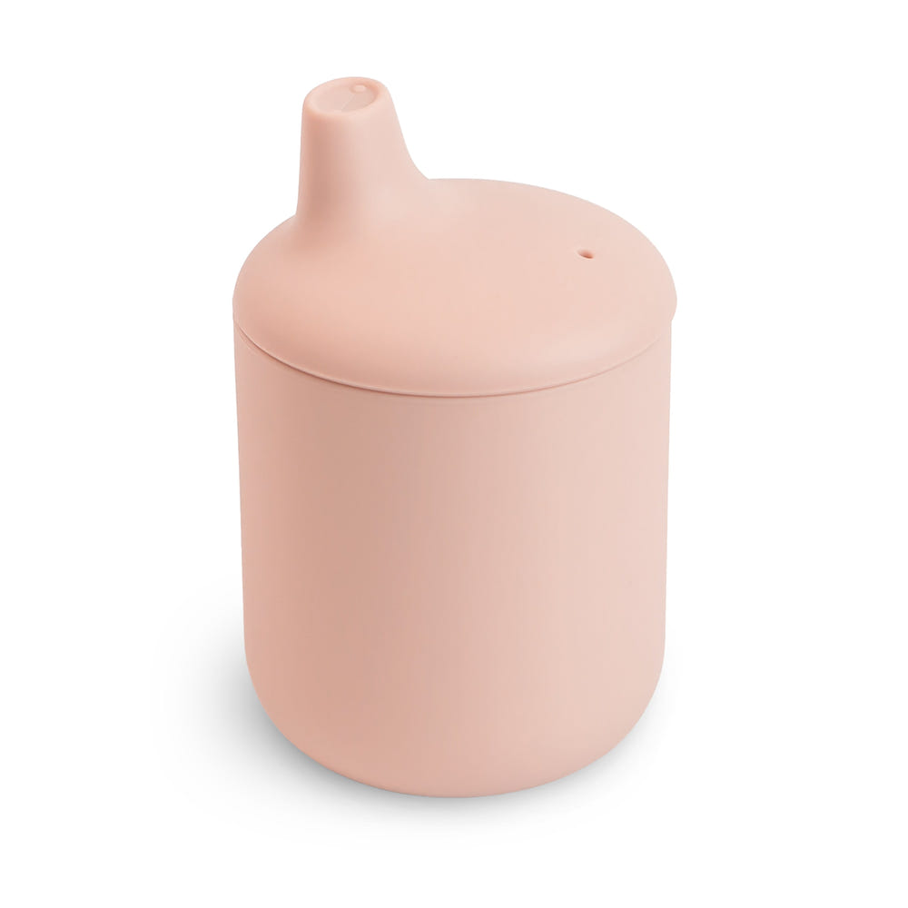 Silicone sippy cup for babies, spill-proof design, vibrant colors, safe and durable for little ones.