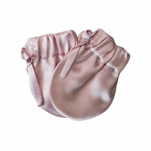 Organic Charmeuse Silk Baby Mittens