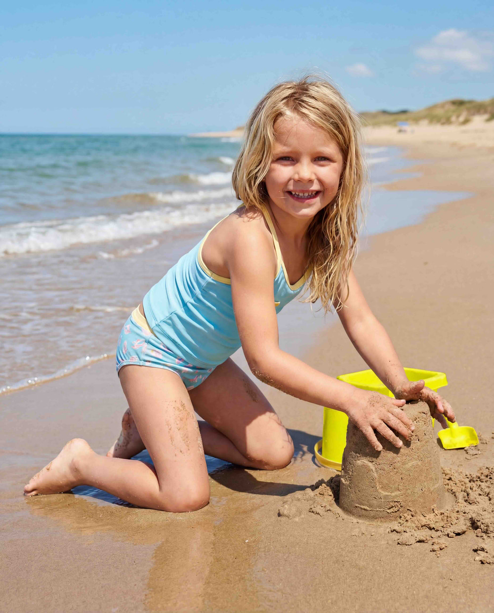 Simone Tankini Set - Treasured Gems, stylish two-piece swimwear for babies, featuring vibrant colors and playful design.