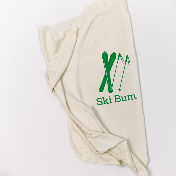 Ski Bum Baby Blanket - Organic Cotton for Newborns