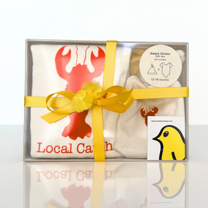 Lobster Long Sleeve Romper, Hat & Blanket Gift Set