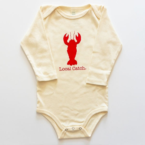 Lobster Local Catch Long Sleeve Romper