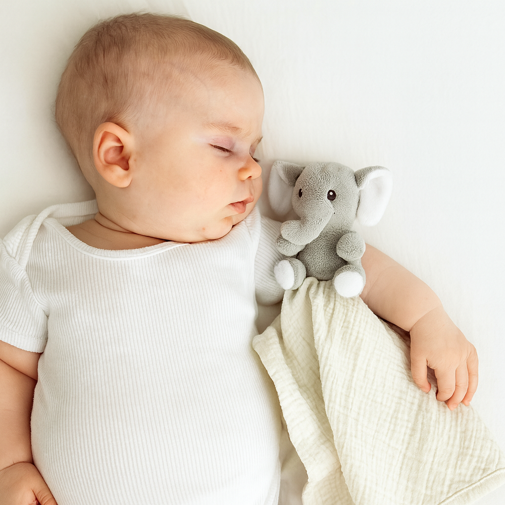 Me Lovey™ Elephant Lovey Security Blanket - Soft, cuddly comfort for babies, perfect for soothing and snuggling.