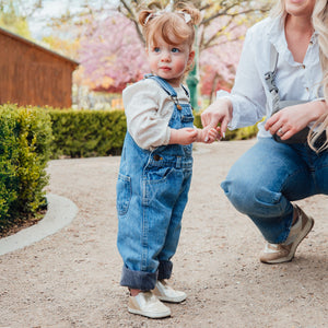 Platinum Slip On Baby Shoe