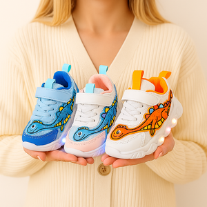 LED Dinosaur Edition Sneakers for Kids (1–6 Years)