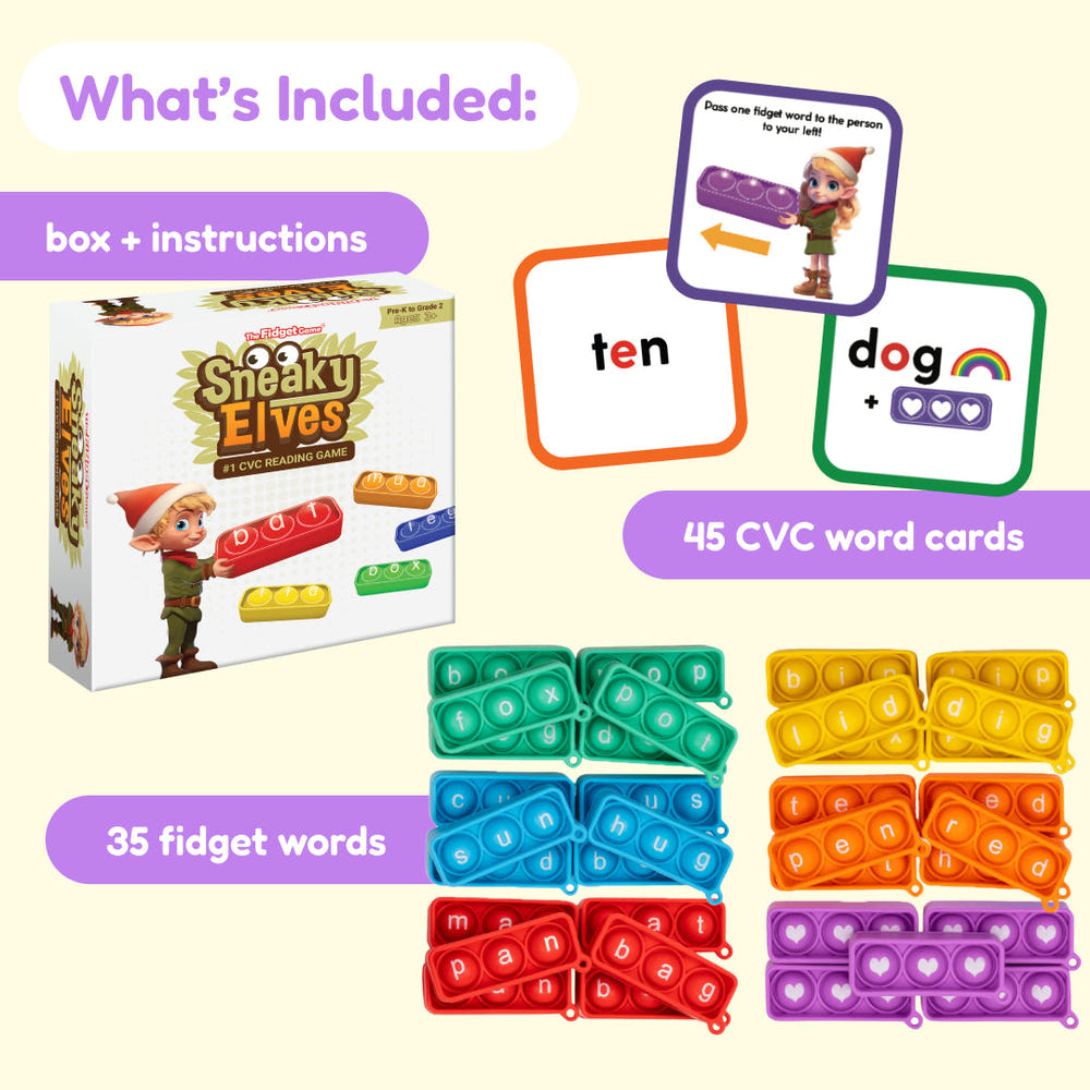 Sneaky Elves early learning sensory play set for babies, featuring colorful, engaging elf characters.