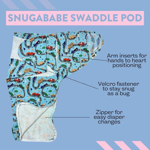 Snugababe Swaddle™ Sleep Pod - Cars