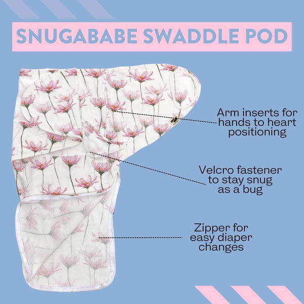 Snugababe Swaddle™ Sleep Pod - Pink Petals