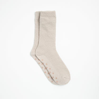 Cozy Gripper Socks for babies, one size, soft and non-slip for comfort and safety. Perfect for little feet!