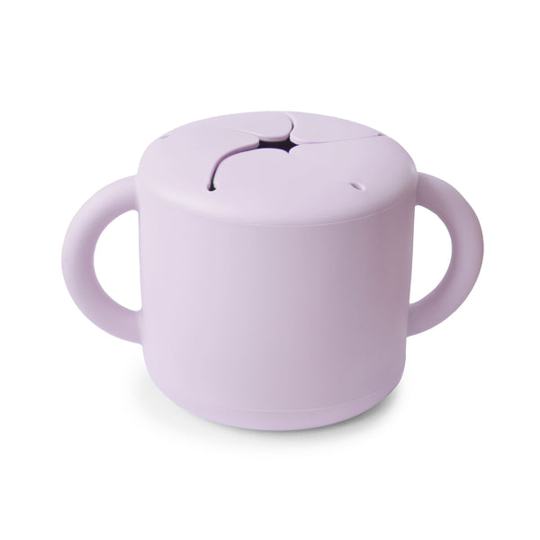 Mushie Snack Cup silicone spill-proof two handles