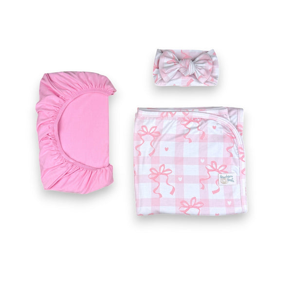 Sophie Bamboo Newborn Nest at angle 6, cozy and eco-friendly for your baby's comfort and safety.