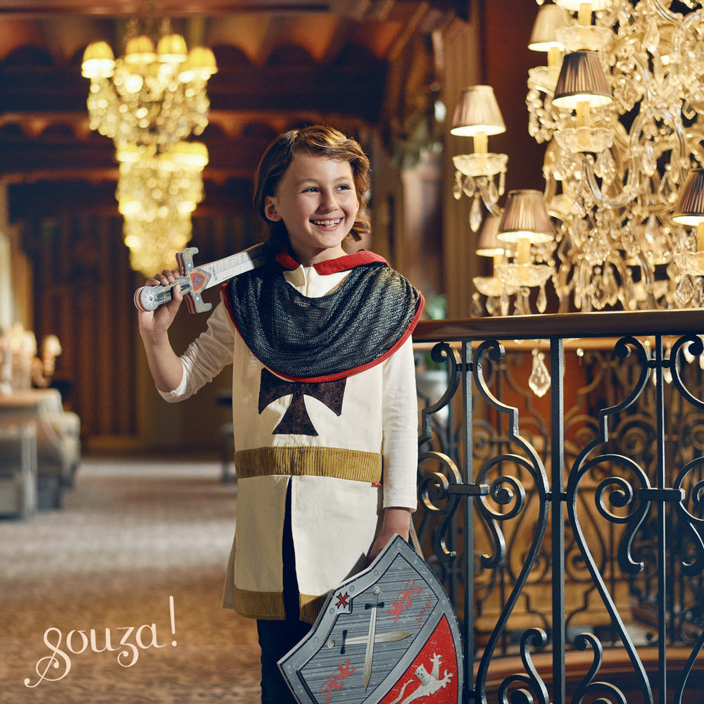 Norman Knight Costume for Kids - Perfect for carnival and festive dress-up, available in 2 sizes.