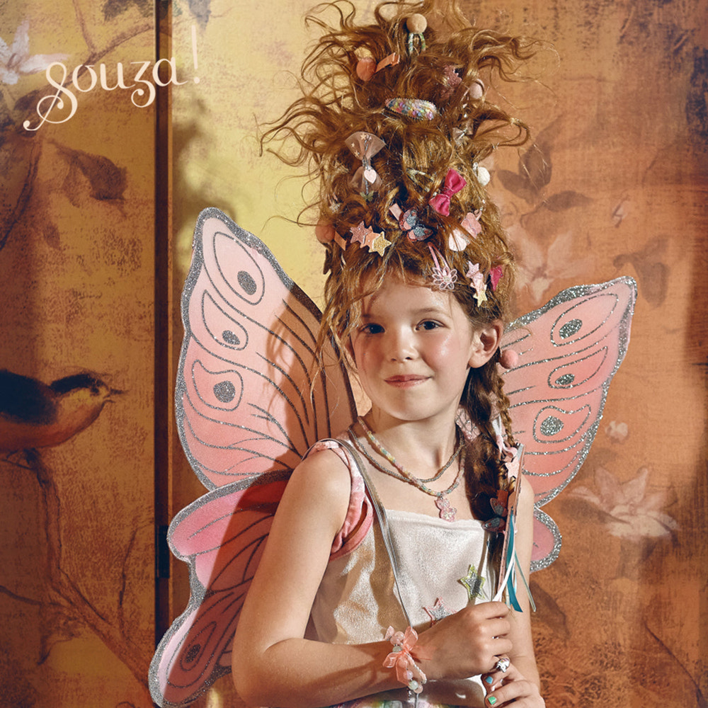 Louanne Fairy Costume set with dress and wings for girls, multicolor, perfect for role-play (3 sizes available).