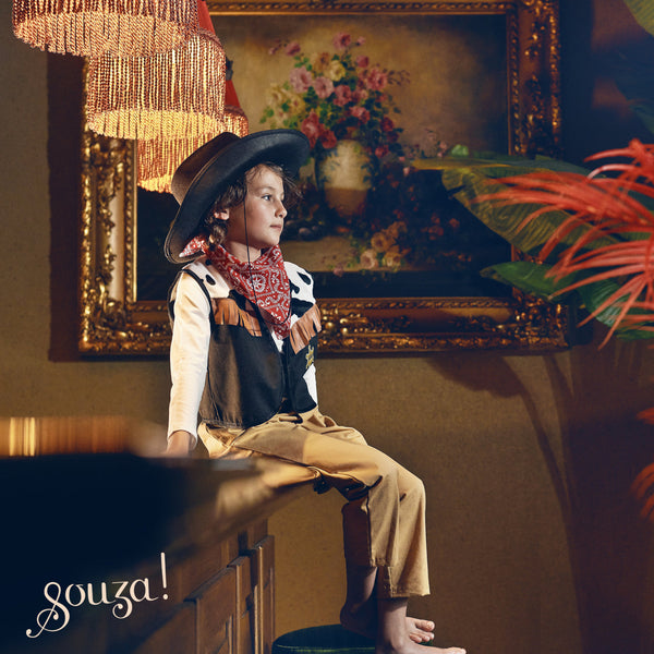 Chuck Cowboy Costume Set for Children-Includes Accessories for Role-Play & Entertainment(2 sizes)