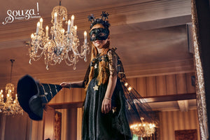 Evilian Halloween costume dress for kids, perfect for carnival and festive occasions, shown from angle 3.