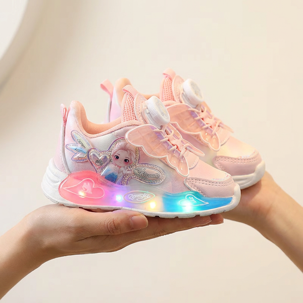 Sparkling Princess Butterfly LED Sneakers (Ages 1-7)