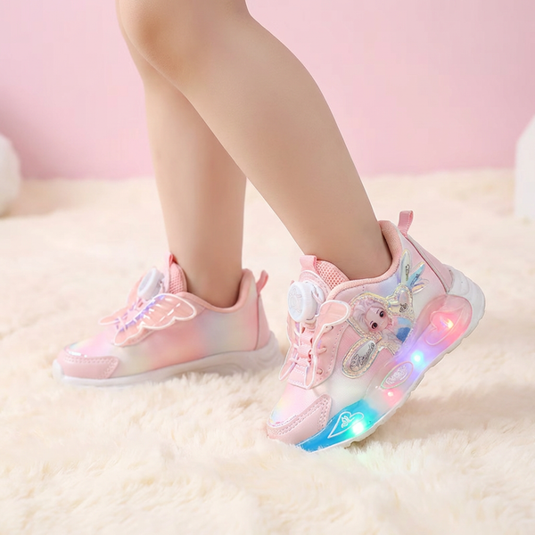 Sparkling Princess Butterfly LED Sneakers (Ages 1-7)
